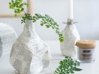 s i n n e n r a  u s c h Paper Mache Vase